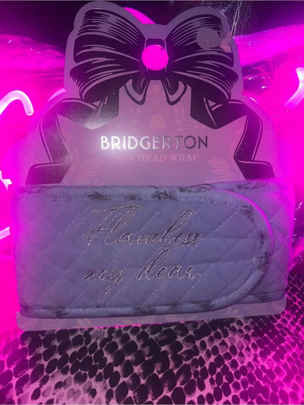 Bridgerton Blue Spa Beauty headband